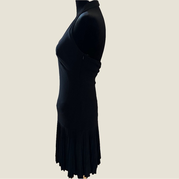 Laundry by Shelli Segal Halter Pleated Swing Dress- Sz 4 - Picture 11 of 16
